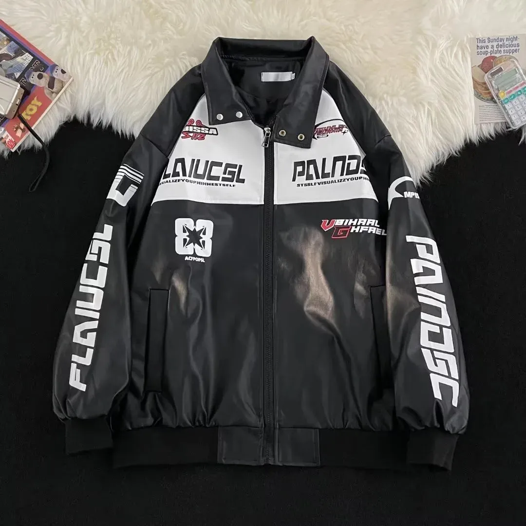 Baseball Bomber jacket Autumn winter warm clothing leather jacket Outdoor motorcycle travel jacket trend