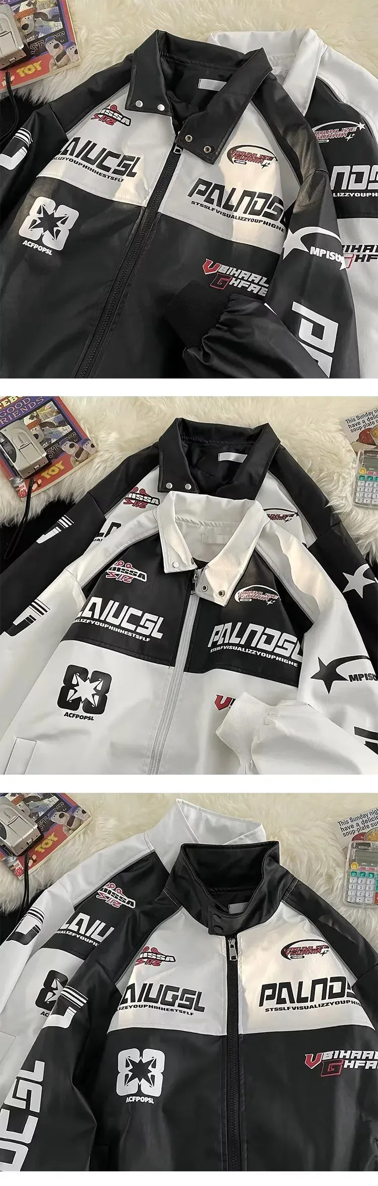 Baseball Bomber jacket Autumn winter warm clothing leather jacket Outdoor motorcycle travel jacket trend