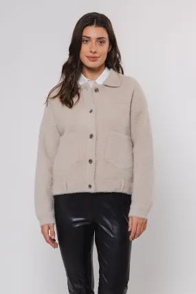 Bubbly Boxy Jacket Stone