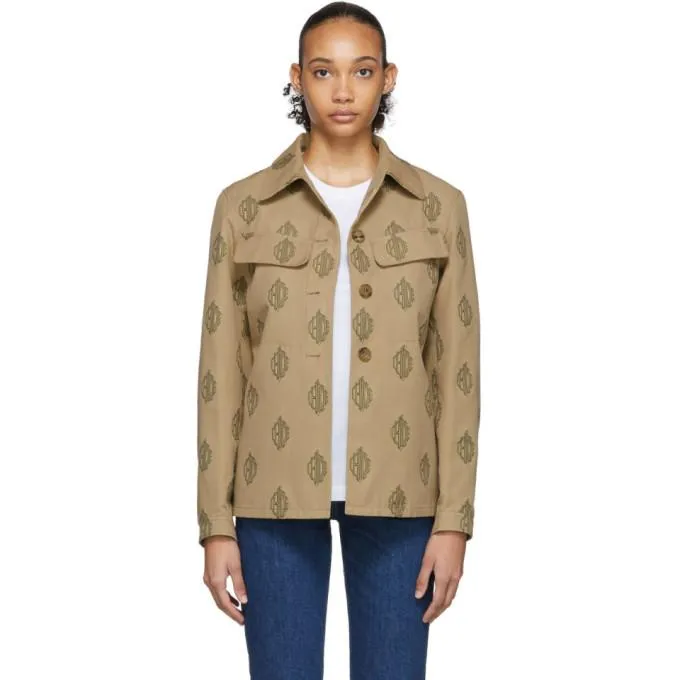 Chloe Tan Monogram Jacket