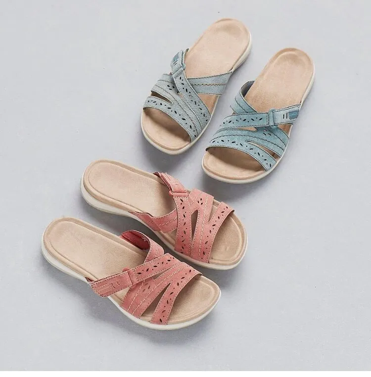 Cuzcare Orthopedic Sandals Women Beach Summer Adjustable Strap Soft Soles