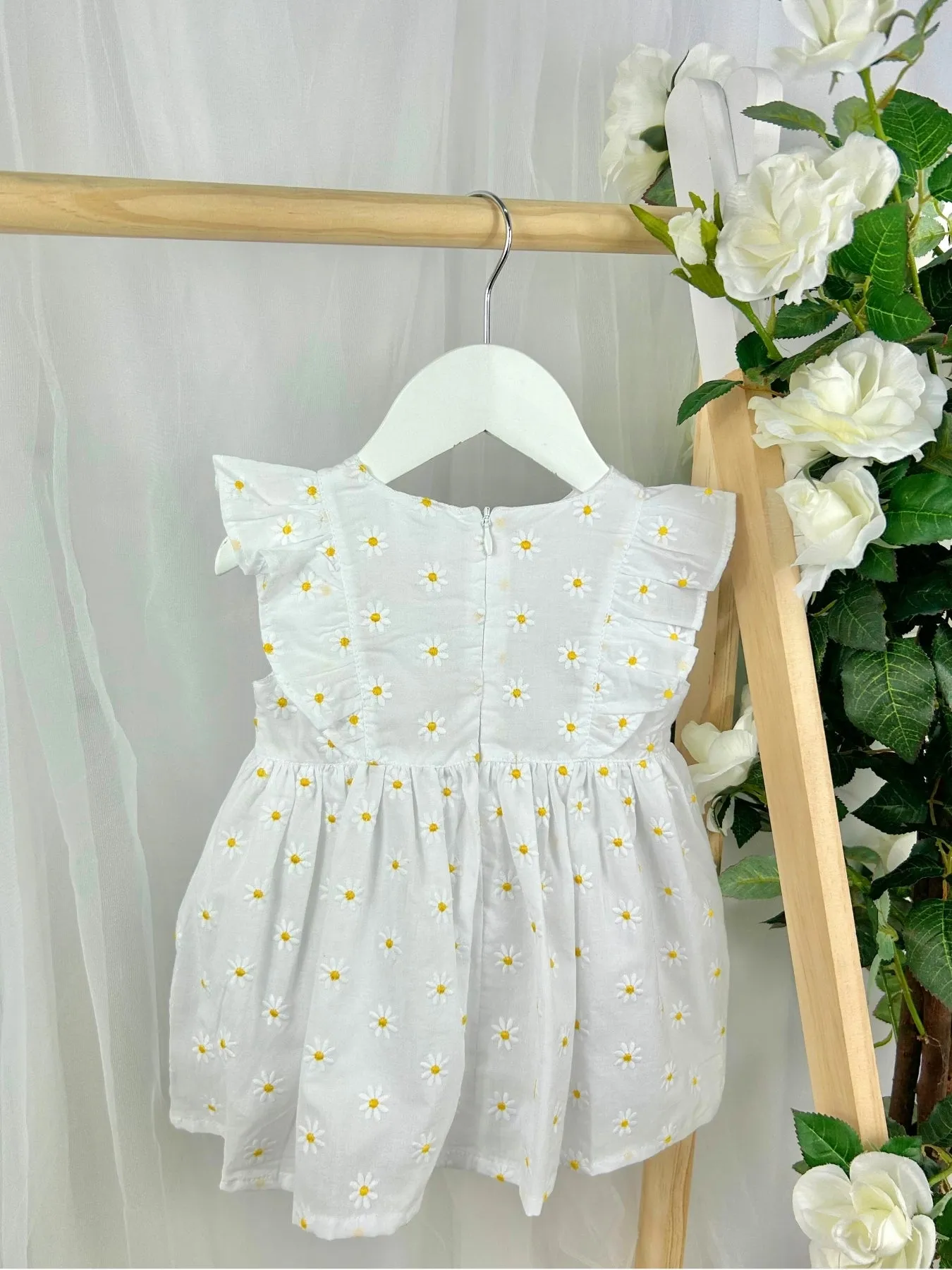 Deolinda 'Sunny' Yellow Flower Dress