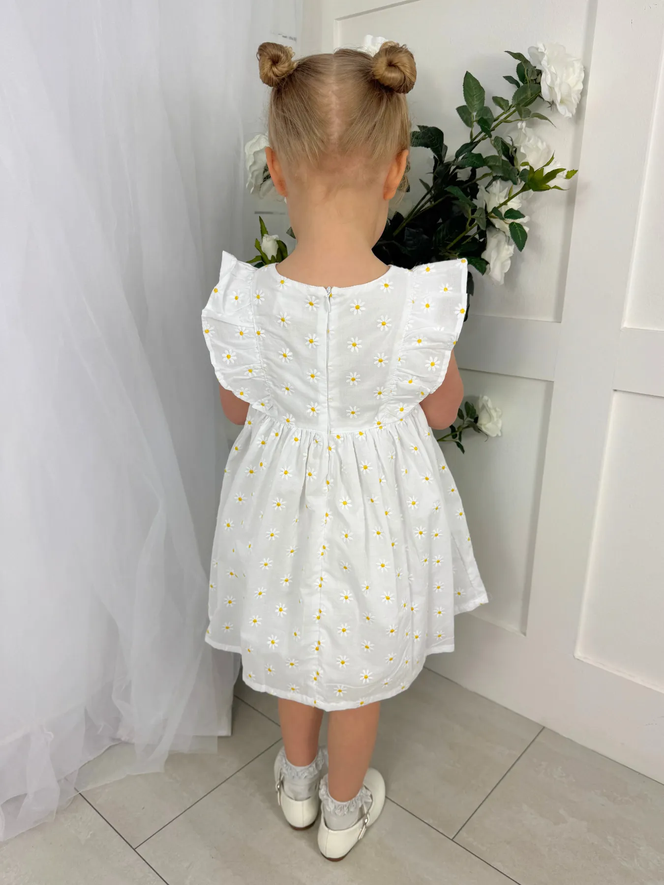 Deolinda 'Sunny' Yellow Flower Dress