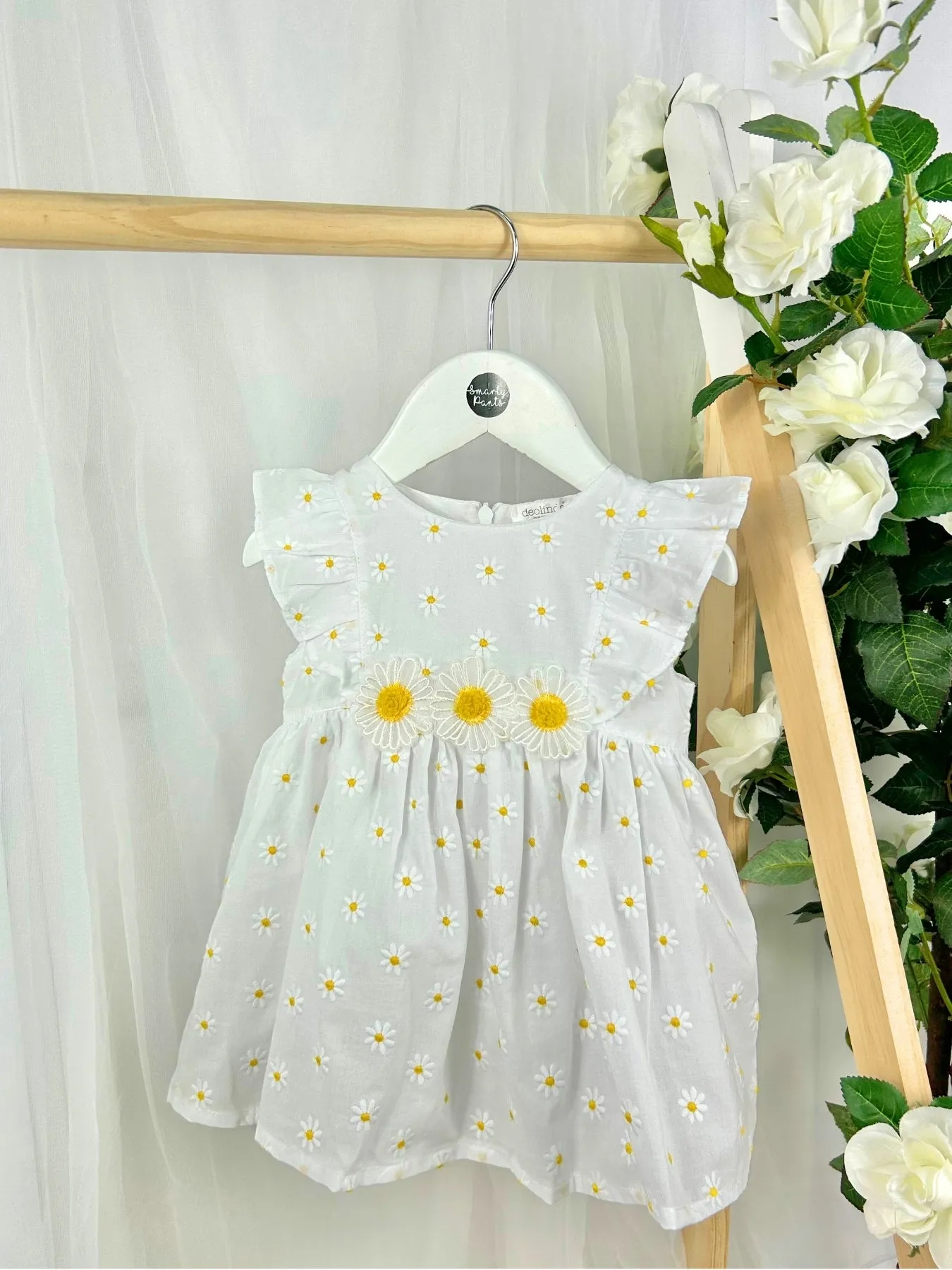 Deolinda 'Sunny' Yellow Flower Dress