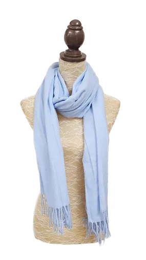 Light Sky Blue Soft Feel Pashmina Scarf