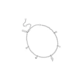 Mini Cute Divinity Within Anklet - Silver - SANMC23503058