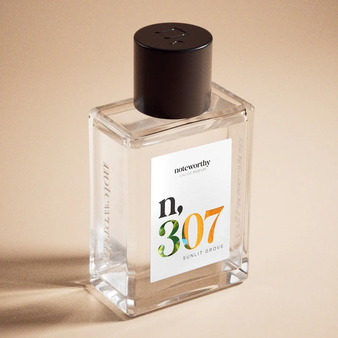 Noteworthy n,307 Eau De Parfum | Sunlit Grove | Mandarin and Sandalwood Fragrance