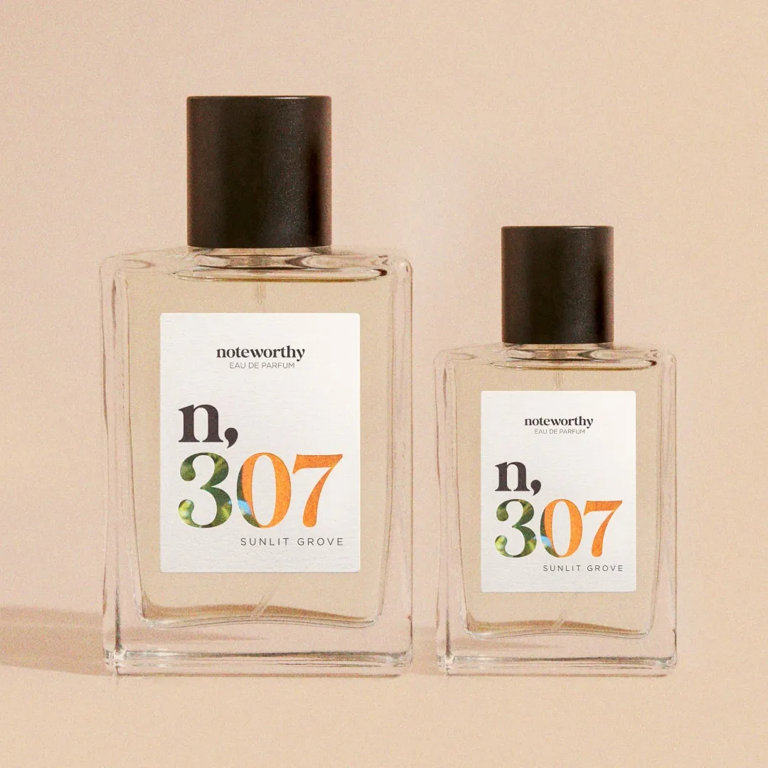 Noteworthy n,307 Eau De Parfum | Sunlit Grove | Mandarin and Sandalwood Fragrance