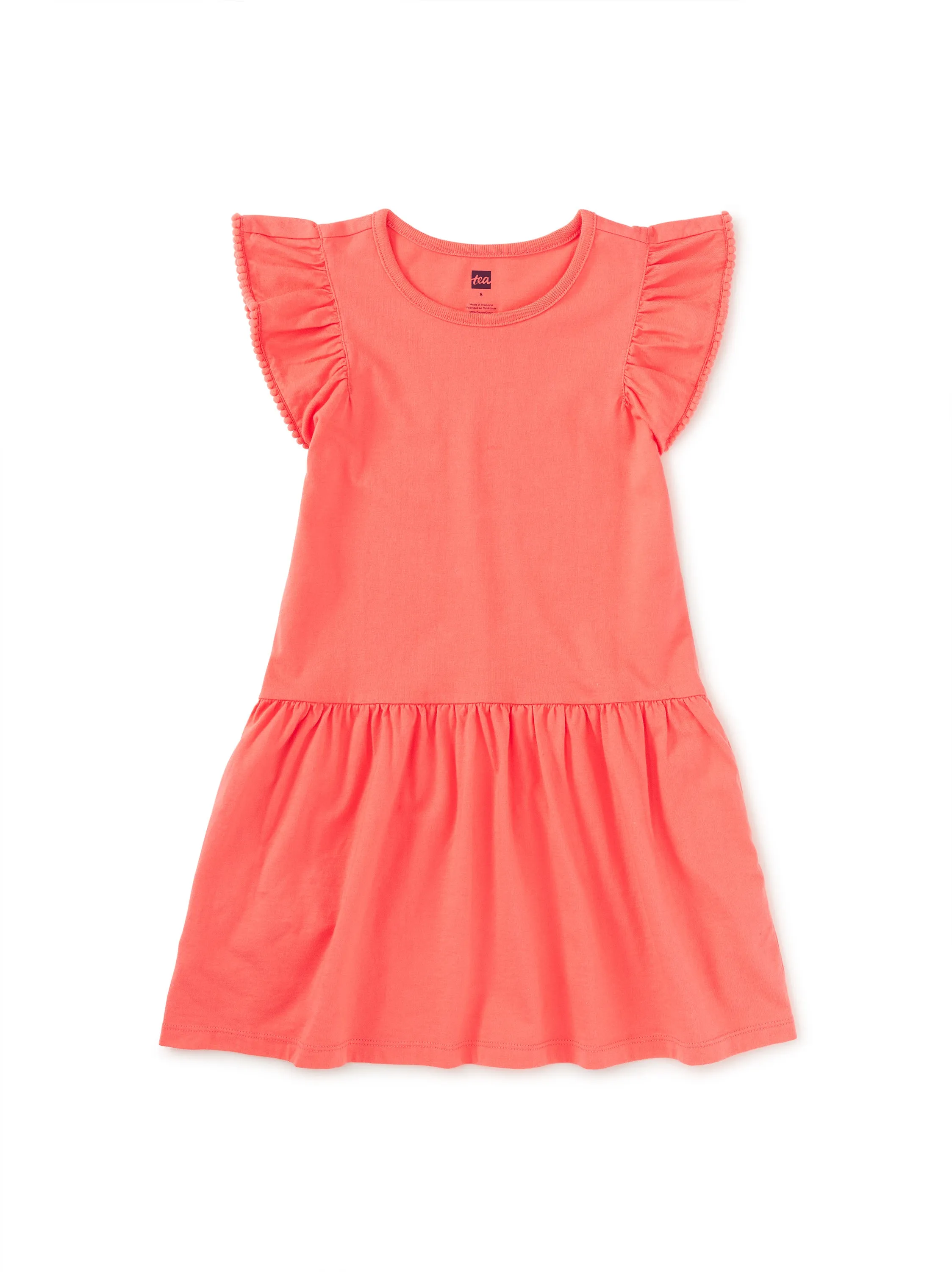 Sunset Pink Pom Pom Dress