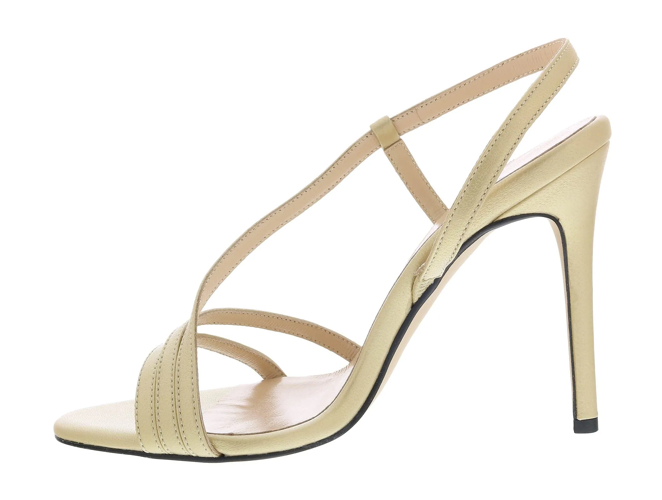 Ventutto Gold Classic Strappy High Heel Sandal-